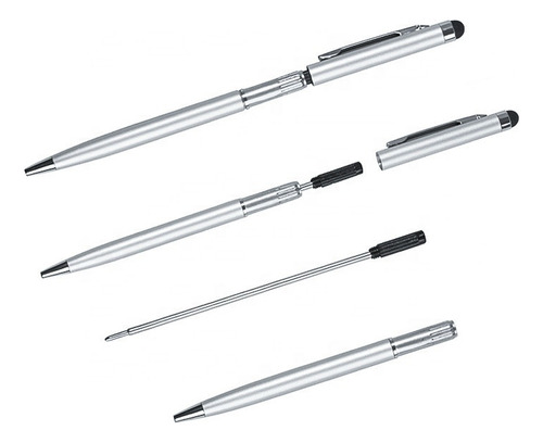 Caneta Stylus Touch 2 Em 1 Para iPad iPhone Samsung Tablet
