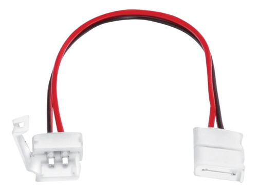 Conector Doble Tira Led Doble Hebilla + Cable 15cm Monocolor