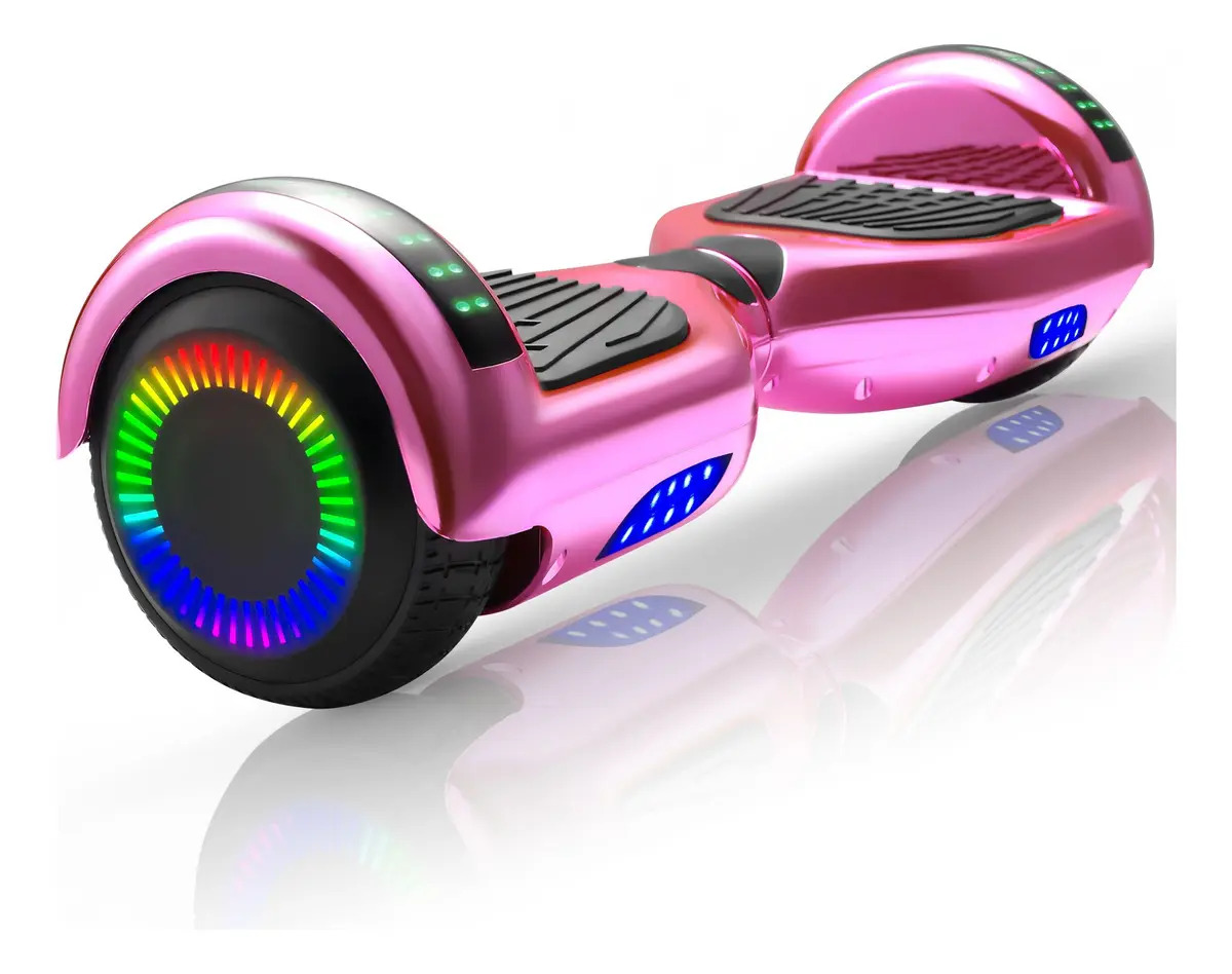 Imagen de Hoverboard Honey Whale Z1 Fucsia con Luces LED y Bluetooth para Música