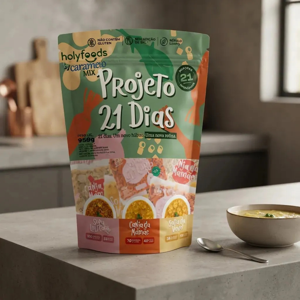 Projeto 21 Dias Kit Sopas Low Carb + Vovó + Canja Holysoup