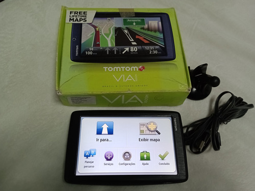 Gps Tomtom 4en52 Atualizado Mapa Do Brasil Vitalício Preto América Do Sul (Usado)