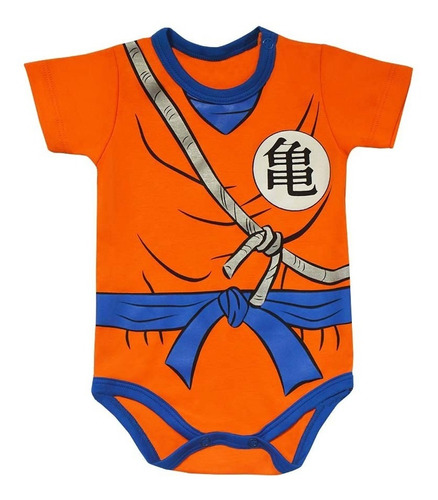 Body Para Bebé Goku - Dragon Ball -algodón Pima