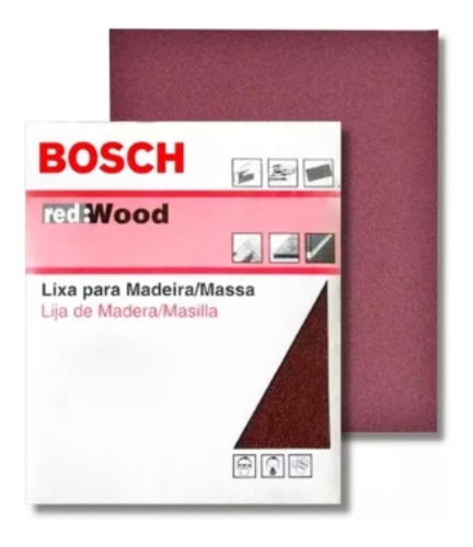 Kit C/ 25 Lixa Massa/mad G50 Folha 230x280mm Bosch