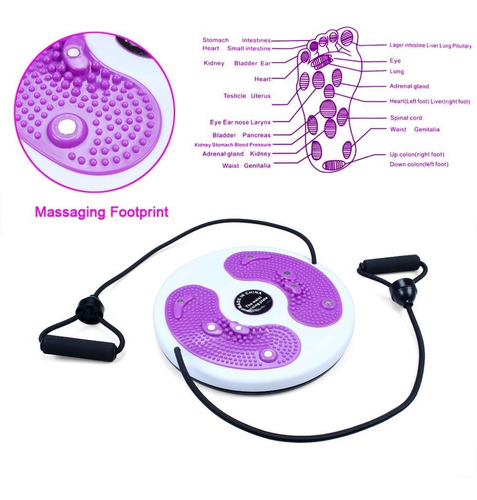 Imagen 5 de 7 de Disco Twister Con Ligas Moldea La Caderas