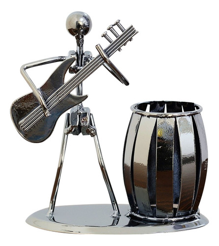 K Metal Instrumento Musical Villano Portalápices Decorativo