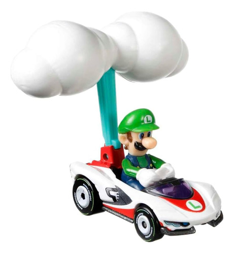 Carritos Hot Wheels Mario Kart Planeadores Luigi Escala 1:64