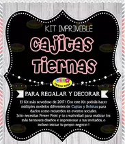 Comprar Kit Imprimible Cajitas Tiernas, Patrones, Fondos, Plantillas