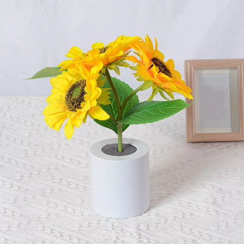 Ml Regalo Para Mujer Girasol Flores Eternas Artificiale Con