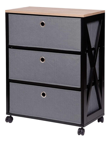 Small Dresser For Bedroom, 3 Drawer Fabric Storage Chest, S.