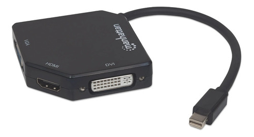 Adaptador Mini Displayport A Hdmi Vga Dvi 4k Manhattan