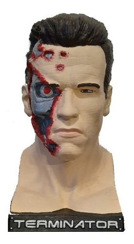 Busto Terminator T-800 Schwarzenegger 20 Cm Altura