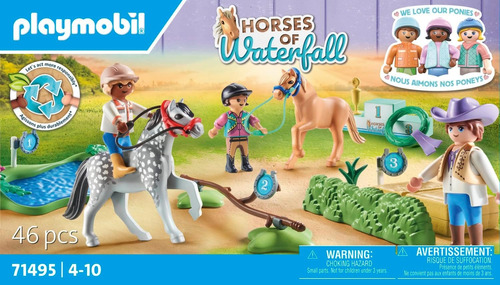 Playmobil Caballos Torneo Ponys +46pcs 3 Figuras 71495 Torneo Ponis
