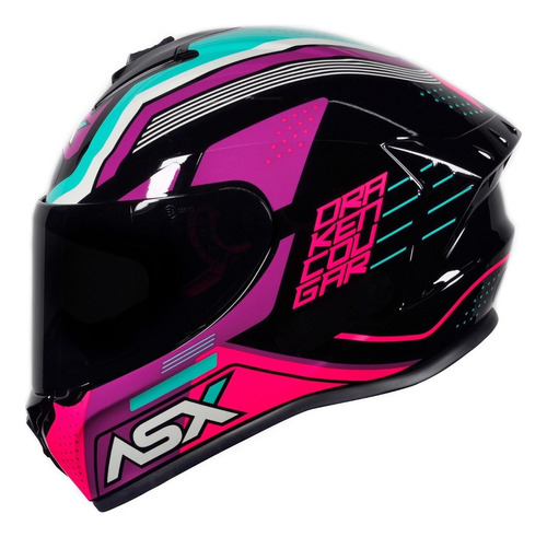 Capacete Feminino De Moto Com Narigueira Alta Bavete