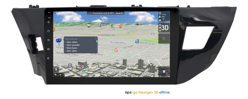 Multimidia Corolla 14/17 Android 14 2gb Octcaore Voz 10p 4g
