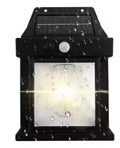 Comprar Foco Lampara Solar Luz Led Exterior Pared + Sensor + Panel