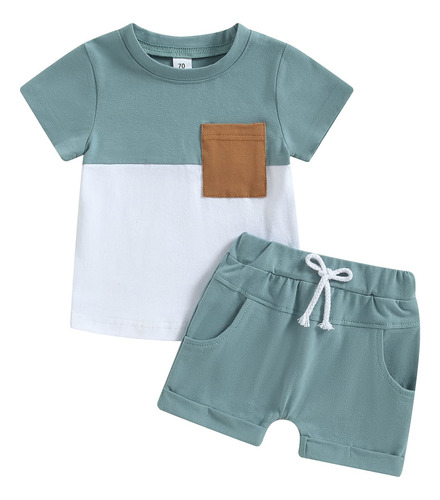 Conjunto De Ropa De Verano Para Bebe Y Nino, Camiseta De Man