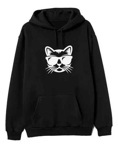 Buzo Canguro Cool Gato Cool Cat Kawaii Coreana Unisex