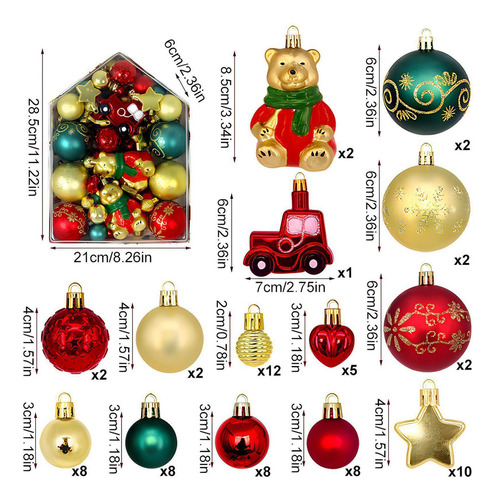 Bolas De Navidad Bolas De Decoraciones Para Árboles De Navid