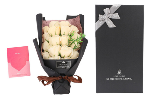 18 Piezas Flor Rosa Artificial Para Champán Día San Valentín