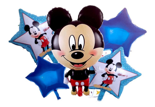 Set Globos Mickey + Varillas 