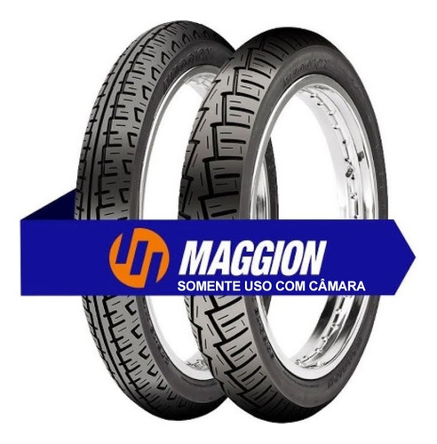 Par Pneu + Camaras 90/90-18 + 275-18 Para Cg - Fan Maggion