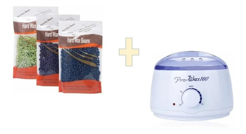 Imagen 1 de 1 de 400g Cera Española En Perlas Depilación + Fundidor De Cera