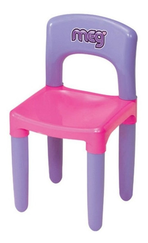 Mesinha Didática Infantil Com Cadeira Meg Rosa - Magic Toys