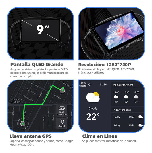 Estéreo 4+64g Carplay Para Nissan Juke 2010-2017 4k Wifi6 Bt