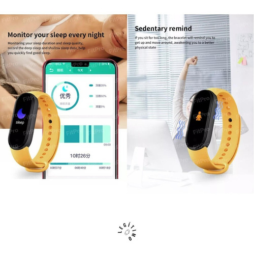 Imagen 6 de 10 de Smartband M6 Rosa Original Versión 2022