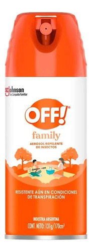 Pack X 3 Off Family Repelente Para Mosquitos Aerosol 170ml