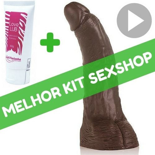 Pênis De Silicone Grosso Enorme 32cm Kid Bengala Mulher