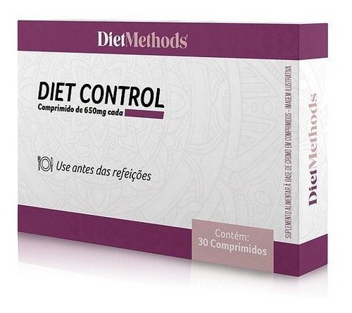 Diet Control (30 Comprimidos) Inibe O Apetite - Diet Methods Sabor Sem Sabor