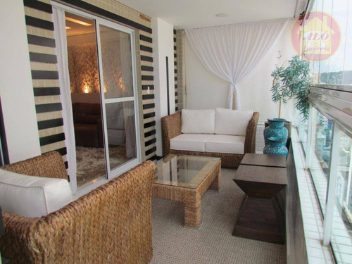 Apartamento Com 3 Dormitórios À Venda, 149 M² Por R$ 1.290.000 - Canto Do Forte - Praia Grande/sp - Ap5549