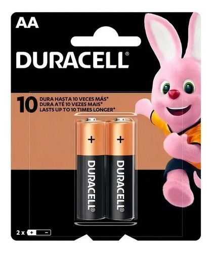 Pila Alcalina Duracell Aa  Blister Por 2 Unidades 