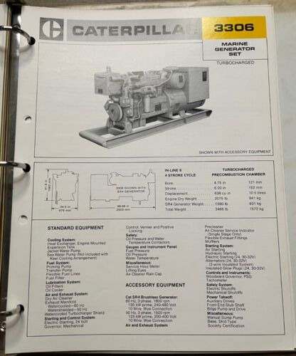 Caterppilar 3306 Marine Generator Set Turbocharged Manua Ccg
