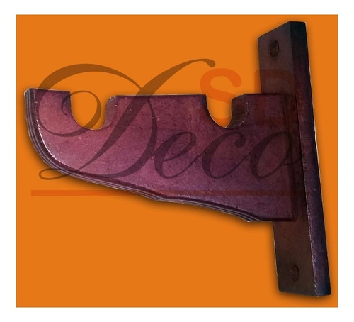 Imagen 2 de 5 de Barral De Madera Soporte Doble De 22 Mm - Sd Deco