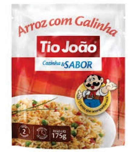 Arroz Com Galinha Tio João Cozinha & Sabor 175gr - Kit Com 3