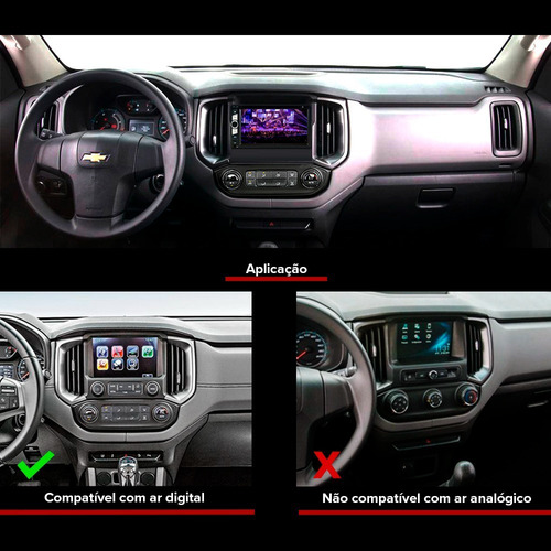 Central Multimídia Dvd S10 Chevrolet Digital 2021 2022 2023