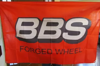 Bandera Bbs Rines Decoracion Taller Garage Refaccionaria