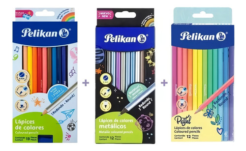 Colores Pelikan Brillantes + Pastel + Metálicos