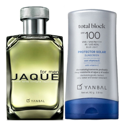 Perfume Jaque Men + Bloqueador Total Bl - mL a $981