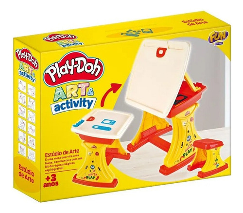 Mesa Educativa Play Doh 2 Em 1 Fun