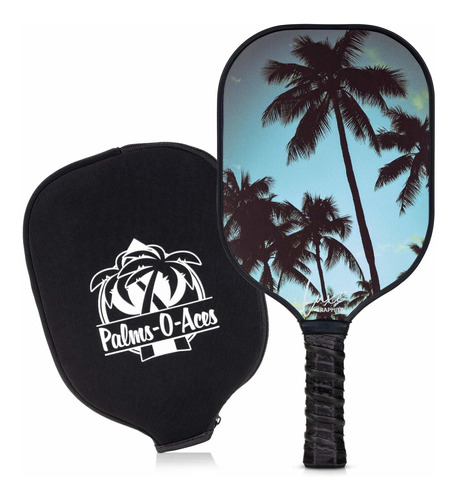 Palms-o-aces Graphite Pickleball Paddle With Cover - T -wffl