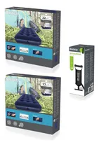 Comprar Combo: 2 Colchones Inflables 1 Plaza 1° Calidad + Inflador