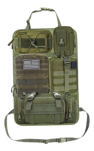 Bolsa Organizadora De Asiento Trasero De Coche, 5 Verde