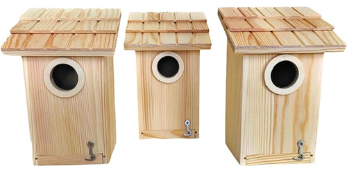 3 Pack Bird House - Bluebird, Finch, Wren, Chickadee, Tree S