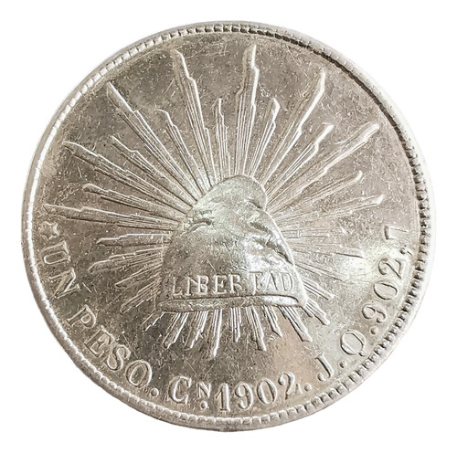 Moneda Un Peso Fuerte Porfiriano Plata Culiacan Cn 1902