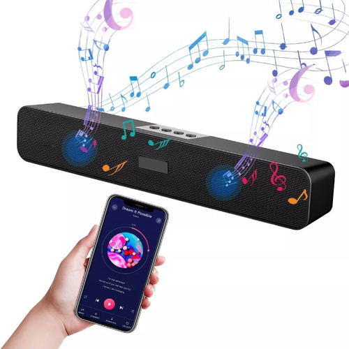 T Barra De Sonido Recargable Bocina Bluetooth Altavoz