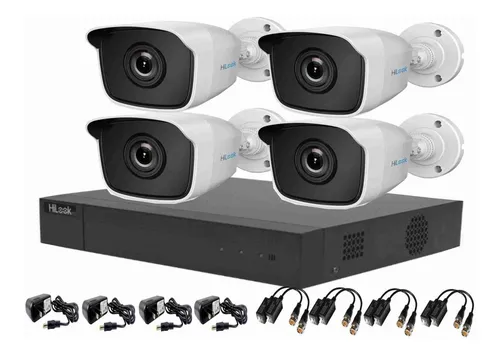Kit Hilook Dvr 1080p 8 Canales +4 Camaras 2mp Con Accesorios