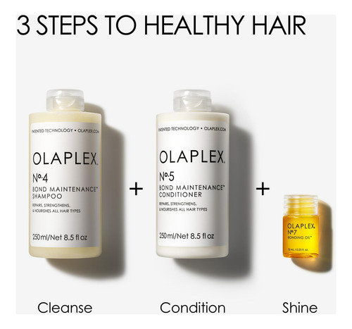 Kit De Lavagem E Brilho Olaplex Para Cuidados Com O Cabelo C